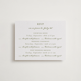 "Villa" - Letterpress Multi-Event RSVP Cards in Pistachio by Maja Cunningham - Front