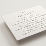 "Villa" - Letterpress Multi-Event RSVP Cards in Pistachio by Maja Cunningham - Detail