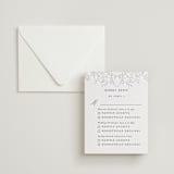 "Delicately" - Letterpress Multi-Event RSVP Cards in Gravel by Nicoletta Savod - Invitation with Envelope