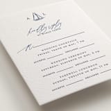 "Mariner" - Letterpress Multi-Event RSVP Cards in Indigo by Jelena Vuletic - Detail