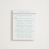 "Hartford" - Letterpress Multi-Event RSVP Cards in Shamrock by Olivia Raufman - Front