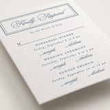 "Posh" - Letterpress Multi-Event RSVP Cards in Provincial Blue by Creo Study - Detail