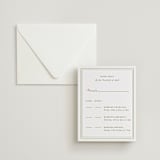 "Shoreline Elegance" - Letterpress Multi-Event RSVP Cards in Tea Green by Lucrecia Caporale - Invitation with Envelope