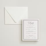"Haverly" - Letterpress Multi-Event RSVP Cards in Graphite by Jessica Williams - Invitation with Envelope