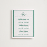 "Archer" - Letterpress Multi-Event RSVP Cards in Cucumber by Kelly Watkins - Front