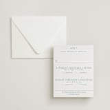 "Isle" - Letterpress Multi-Event RSVP Cards in Seafoam by Megan Davis - Invitation with Envelope