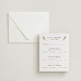 "Botanical Crest" - Letterpress Multi-Event RSVP Cards in Pistachio by Lucrecia Caporale - Invitation with Envelope