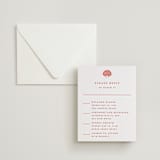 "lobster" - Letterpress Multi-Event RSVP Cards in Neon Orange by Pippa Shaw - Invitation with Envelope