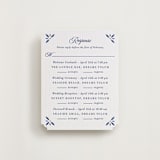 "Talavera Tiles" - Letterpress Multi-Event RSVP Cards in Lapis by Olivia Raufman - Front