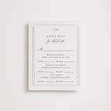 "Clarion" - Letterpress Multi-Event RSVP Cards in Gravel by Jelena Vuletic - Front