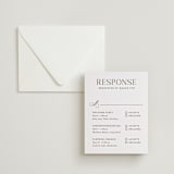 "Willow" - Letterpress Multi-Event RSVP Cards in Coffee by Snow and Ivy - Invitation with Envelope