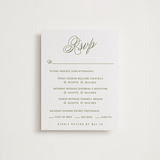 "Love in the Afternoon" - Letterpress Multi-Event RSVP Cards in Pistachio by Ani Somi - Front
