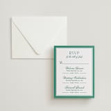 "Fresh Classic" - Letterpress Multi-Event RSVP Cards in Cucumber by letterfix - Invitation with Envelope