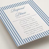 "Catamaran" - Letterpress Multi-Event RSVP Cards in Provincial Blue by Morgan Kendall - Detail
