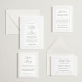 "Kamal" - Letterpress Multi-Event RSVP Cards in Soft Black by Oma N. Ramkhelawan - Invitation Suite