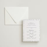 "Subtle Marble" - Letterpress Multi-Event RSVP Cards in Soft Black by Erin L. Wilson - Invitation with Envelope