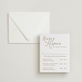 "Marshland" - Letterpress Multi-Event RSVP Cards in Pistachio by Oscar and Emma - Karly Depew - Invitation with Envelope