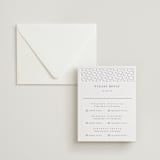 "cerchi" - Letterpress Multi-Event RSVP Cards in Stone by Vera Lim - Invitation with Envelope