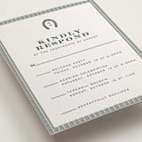 "The Ranch" - Letterpress Multi-Event RSVP Cards in Stone by Jenna Holcomb - Detail