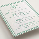 "Lakeview" - Letterpress Multi-Event RSVP Cards in Shamrock by Claudia Orengo - Detail