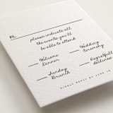 "Lover's Lantern" - Letterpress Multi-Event RSVP Cards in Soft Black by Blustery August - Detail