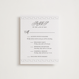 "Infinite" - Letterpress Multi-Event RSVP Cards in Soft Black by Alston Foster - Front