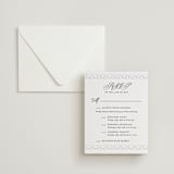 "Infinite" - Letterpress Multi-Event RSVP Cards in Soft Black by Alston Foster - Invitation with Envelope