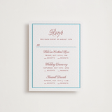 "Charm" - Letterpress Multi-Event RSVP Cards in Rosewood by Kelly Watkins - Front