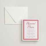 "Prep School" - Letterpress Multi-Event RSVP Cards in Scarlet by Morgan Kendall - Invitation with Envelope