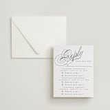 "Forever" - Letterpress Multi-Event RSVP Cards in Soft Black by Hudson meet Rose - Invitation with Envelope