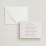 "Classic Cherries" - Letterpress Multi-Event RSVP Cards in Scarlet by Charter Oaks Creative - Invitation with Envelope