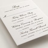 "Aperitif" - Letterpress Multi-Event RSVP Cards in Sky Blue by Megan Davis - Detail
