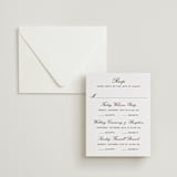 "Aperitif" - Letterpress Multi-Event RSVP Cards in Sky Blue by Megan Davis - Invitation with Envelope