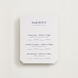 "bluebell dinner" - Letterpress Multi-Event RSVP Cards in Lapis by Bramble Studio - Front