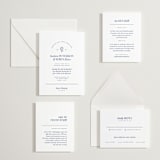 "bluebell dinner" - Letterpress Multi-Event RSVP Cards in Lapis by Bramble Studio - Invitation Suite