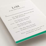 "Classic Initials" - Letterpress Multi-Event RSVP Cards in Soft Black by mo kelley - Detail