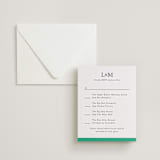 "Classic Initials" - Letterpress Multi-Event RSVP Cards in Soft Black by mo kelley - Invitation with Envelope