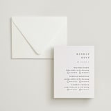 "Floral Cascade" - Letterpress Multi-Event RSVP Cards in Soft Black by Pixel and Hank - Invitation with Envelope