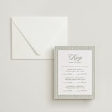 "museo" - Letterpress Multi-Event RSVP Cards in Olive by Ellen Schlegelmilch - Invitation with Envelope