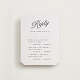 "Tux" - Letterpress Multi-Event RSVP Cards in Soft Black by Nicole Walsh - Front