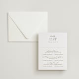 "Chantilly" - Letterpress Multi-Event RSVP Cards in Pistachio by Erica Krystek - Invitation with Envelope