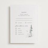"fresh air" - Letterpress RSVP Cards in Stone by Anastasia Makarova - Front