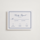 "Starboard" - Letterpress RSVP Cards in Lapis by Pixel and Hank - Front