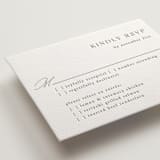 "Warm Winds" - Letterpress RSVP Cards in Ash by Janean Hinger - Detail