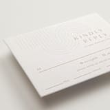 "bonseki" - Letterpress RSVP Cards in Matte Gold by Alaina Cherup - Detail