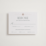 "Nouveau Swans" - Letterpress RSVP Cards in Nouveau Swans by Olivia Raufman - Front