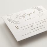 "Framed Elegance" - Letterpress RSVP Cards in Framed Elegance by Creo Study - Detail