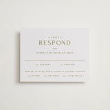 "Gianna" - Letterpress RSVP Cards in Gianna by Kristie Kern - Front