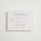 "Love Letters" - Letterpress RSVP Cards in Love Letters by Wildfield Paper Co - Front