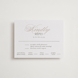 "sway" - Letterpress RSVP Cards in Sway by Laura Hankins - Front